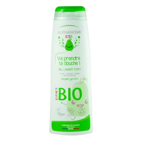 ALPHANOVA KIDS - GEL LAVANT BIO POIRE 250ML pour Maman et bébé