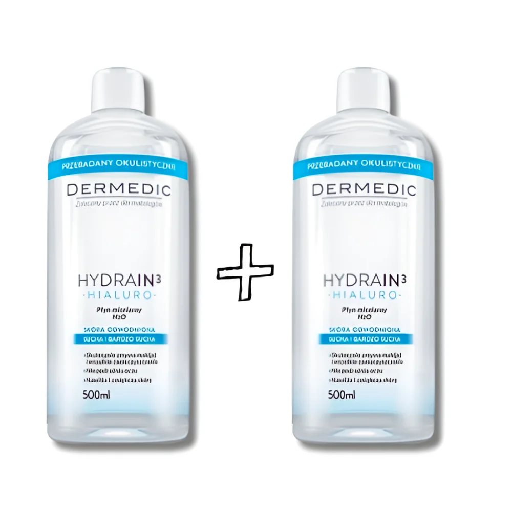 DERMEDIC - LOT DE 2 EAUX MICELLAIRES 500ML pour Accueil