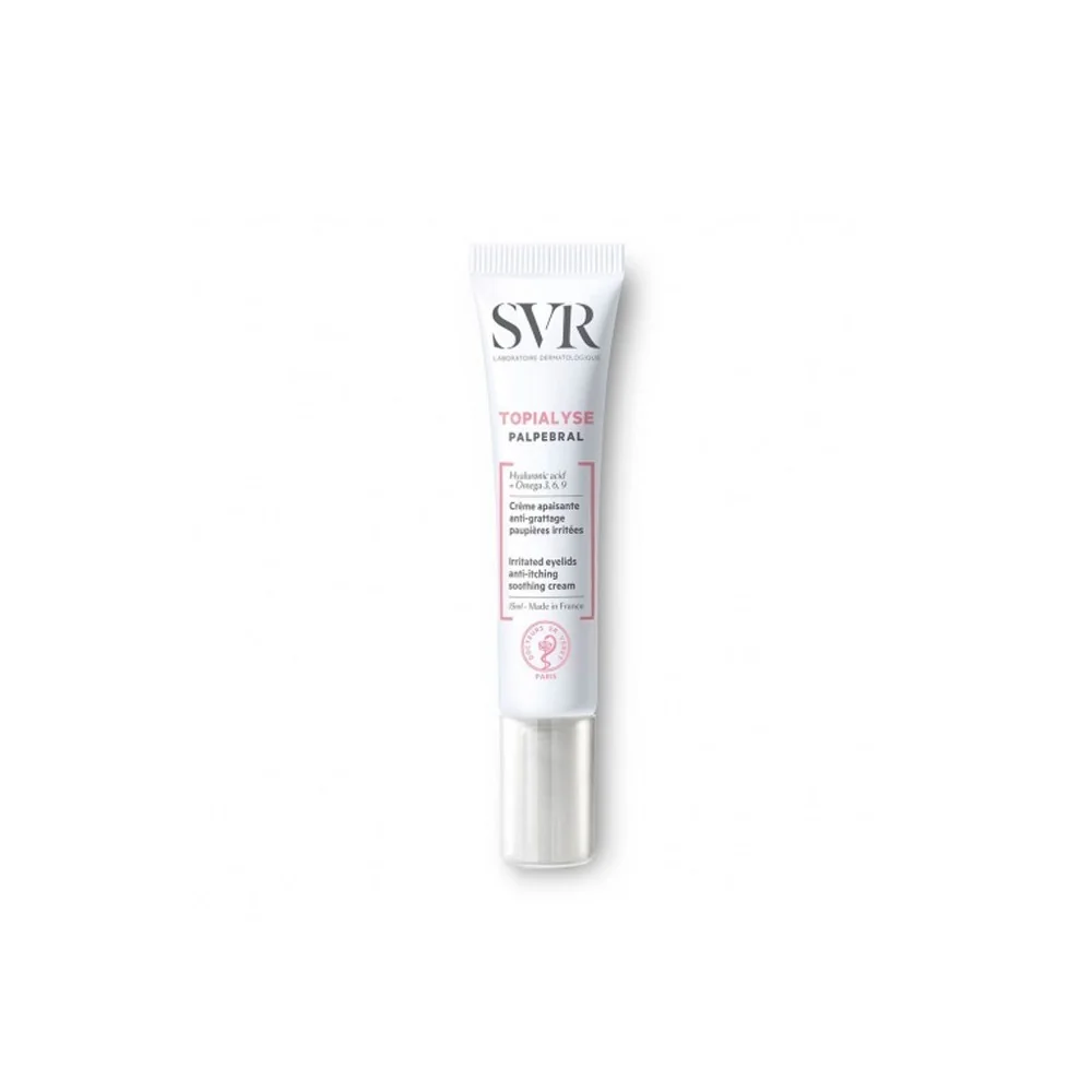 SVR TOPIALYSE PALPEBRAL CREME PAUPIERES IRRITEES 15ML pour Beauté