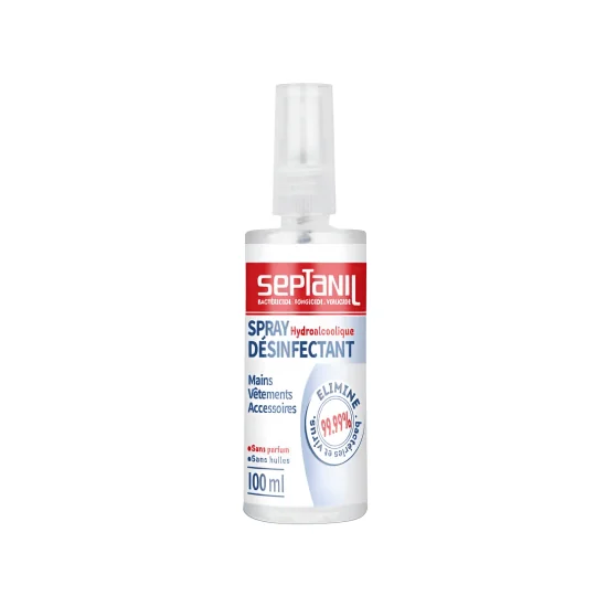 SEPTANIL - SPRAY HYDROALCOLIQUE DESINFECTANT 100ML pour Accueil