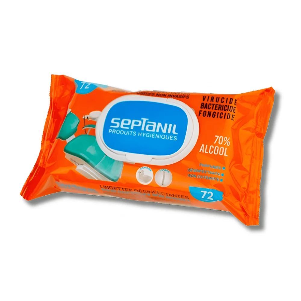 SEPTANIL - LINGETTES DESINFECTANTES 72 PIECES pour Spécial Covid