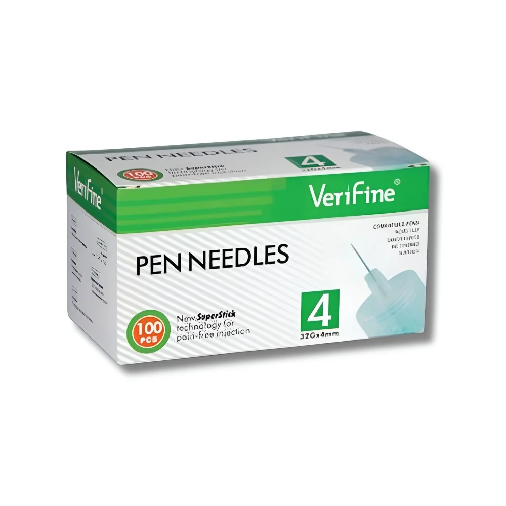VERIFINE - AIGUILLES STYLOS INSULINE 4MM B/100 pour Produits Paramé...