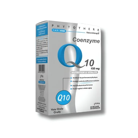 PHYTOTHERA - COENZYME Q10 30 GELULES pour Compléments Alimentaires
