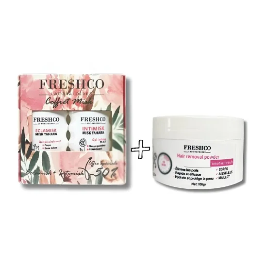 FRESHCO - COFFRET INTIME : GEL INTIME + GEL ECLAIRCISSANT + POUDRE ...