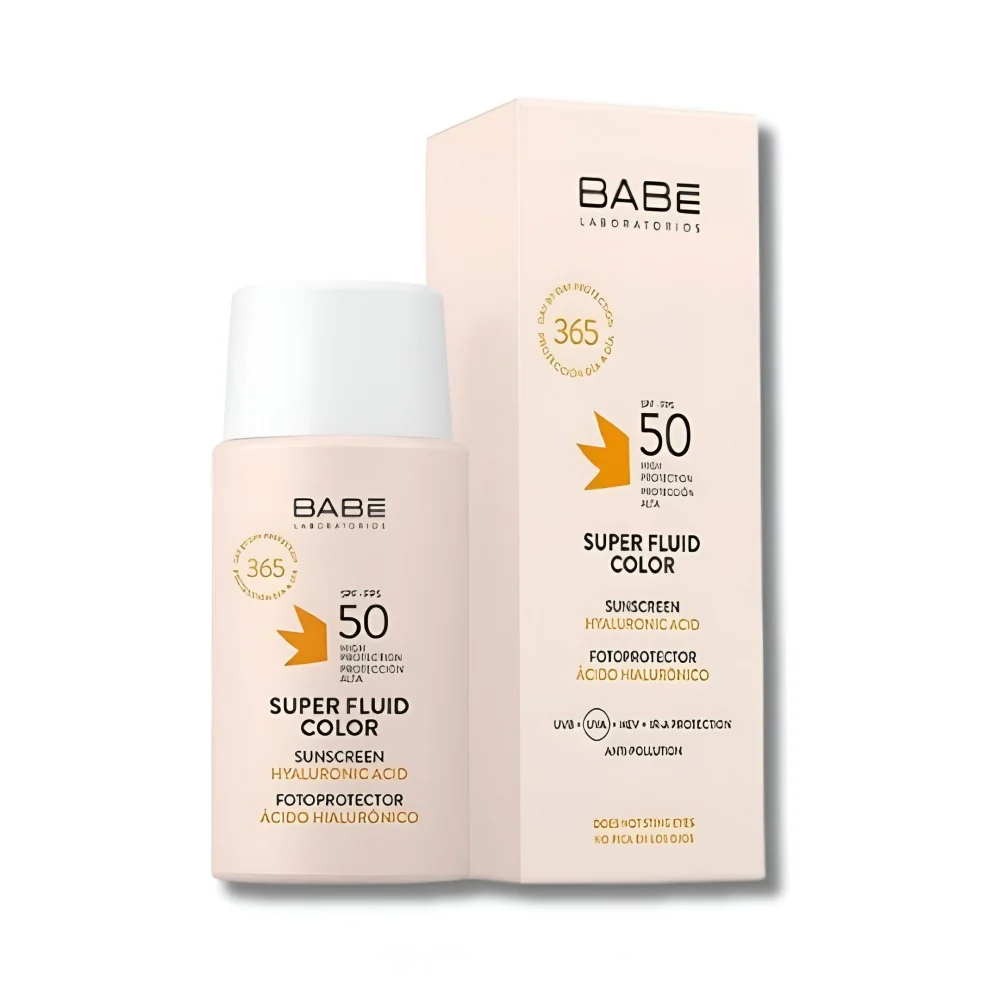 BABE - ECRAN MATIFIANT SUPER FLUID COLOR SPF 50+ 50ML pour Solaire