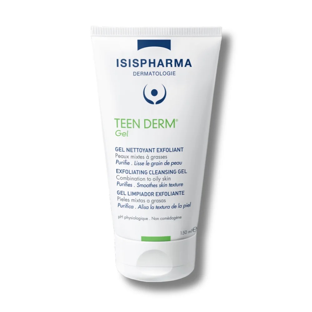 ISISPHARMA TEEN DERM - GEL NETTOYANT EXFOLIANT PEAUX MIXTES A GRASS...