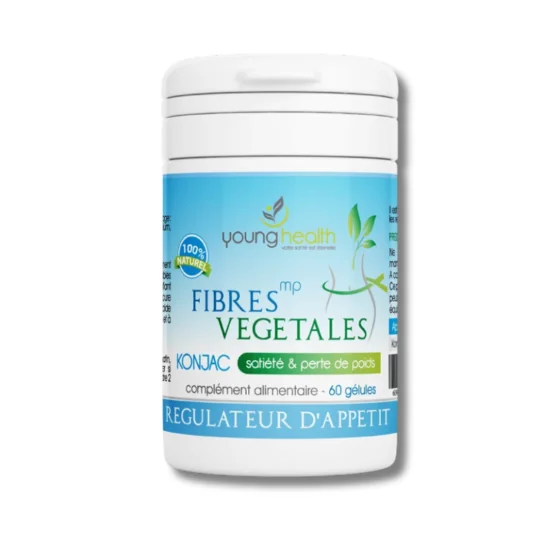 YOUNG HEALTH - FIBRE VEGETALES 60 GELULES pour Compléments Alimenta...