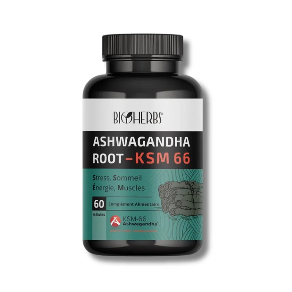 BIOHERBS - ASHWAGANDAH ROOT KSM-66 BOITE DE 60 pour Accueil