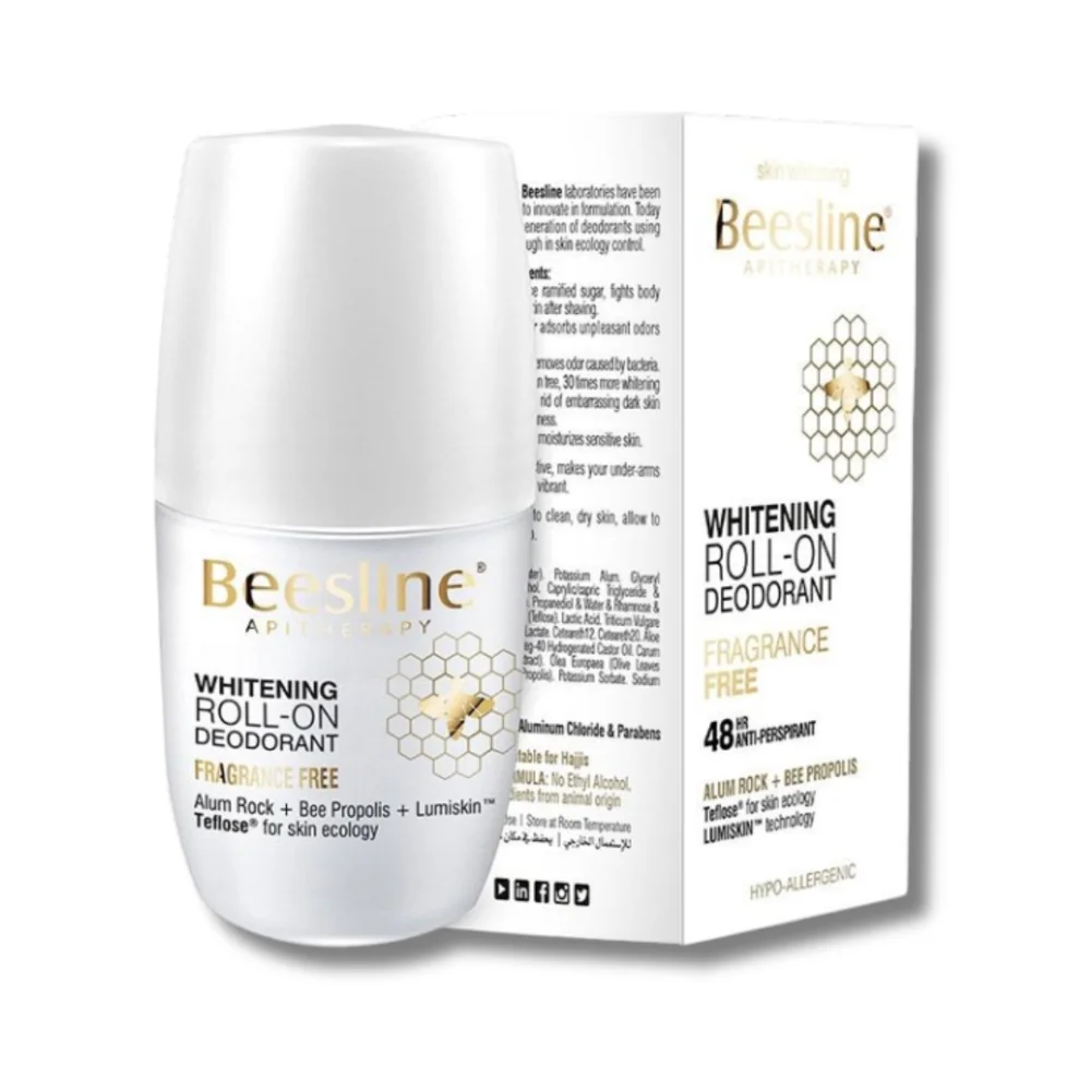 BEESLINE - ROLL-ON DEO ECLAIRCISSANT SANS PARFUM 4 EN 1 50ML pour H...