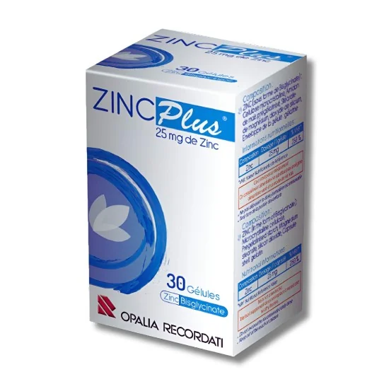 OPALIA RECORDATI - ZINC PLUS 30 GELULES pour Compléments Alimentaires