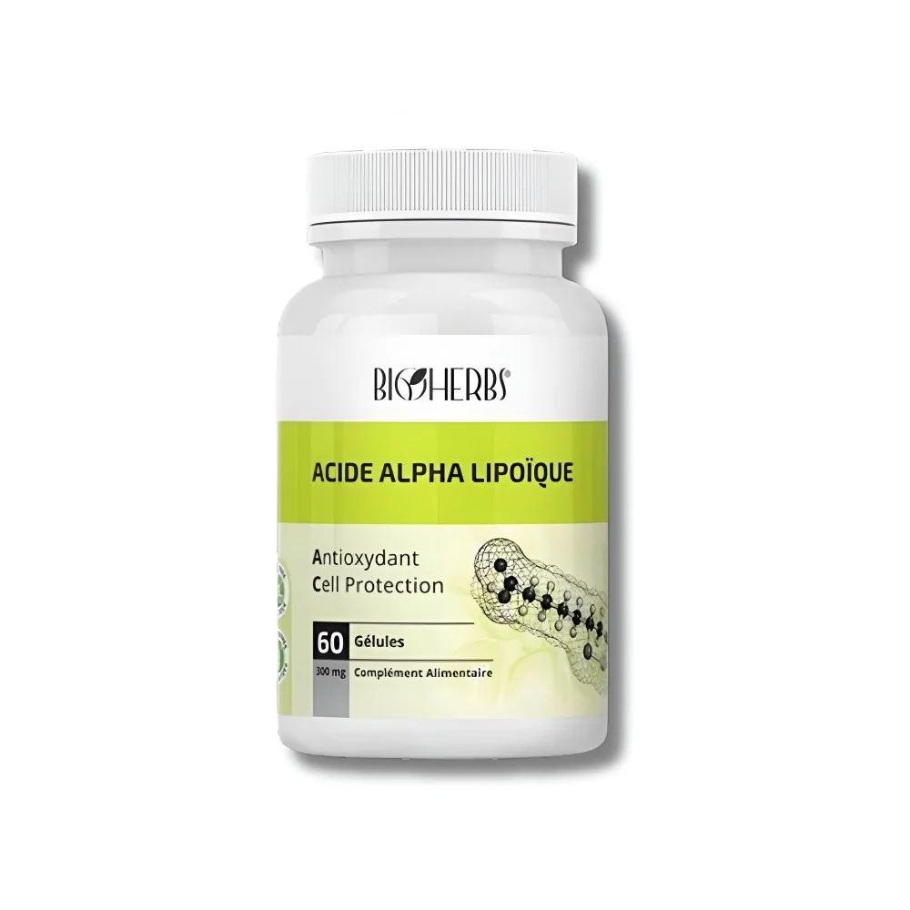 BIOHERBS - ACIDE ALPHA LIPOÏQUE 60 GELULES pour Compléments Aliment...