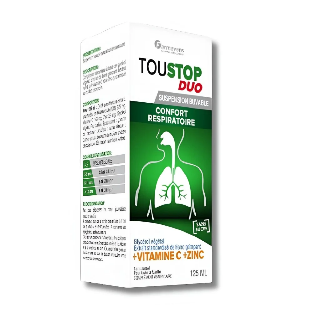 FARMAVENS - TOUSTOP DUO 125ML pour Compléments Alimentaires