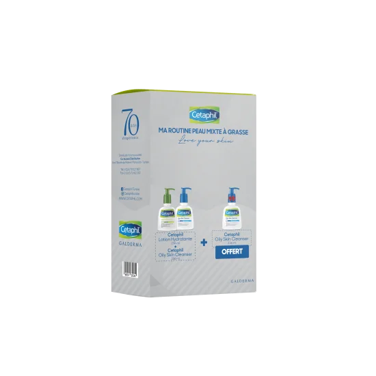 CETAPHIL MA ROUTINE PEAU MIXTE A GRASSE pour Visage