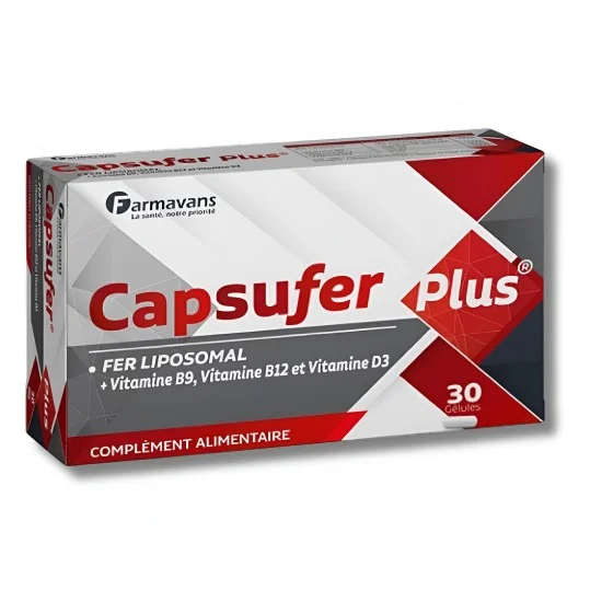 FARMAVANS - CAPSUFER PLUS 30 GELULES pour Compléments Alimentaires