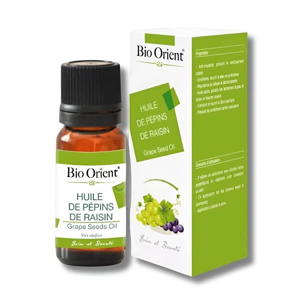 BIO ORIENT - HUILE DE PEPINS DE RAISIN 10ML pour Visage