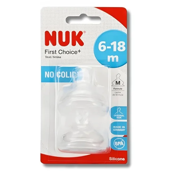 NUK FIRST CHOICE+ - LOT DE 2 TETINES TAILLE M 6-18MOIS pour Maman e...