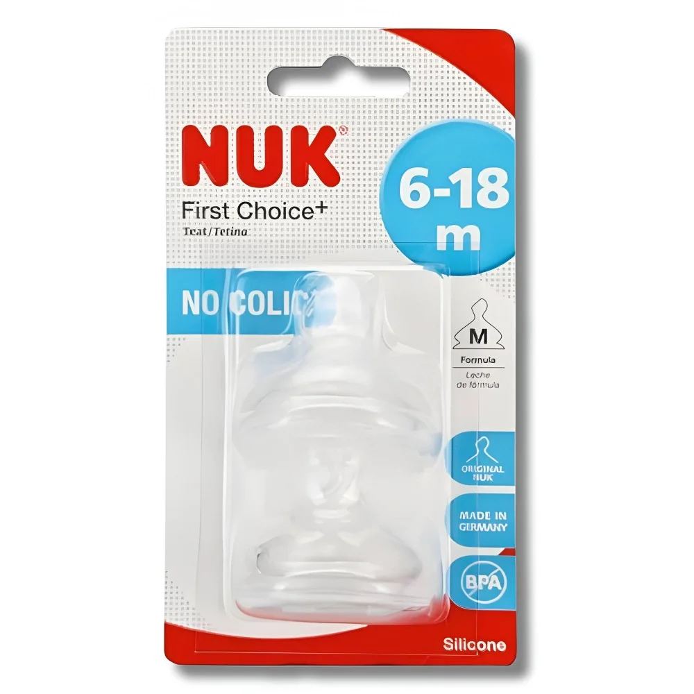 NUK FIRST CHOICE+ - LOT DE 2 TETINES TAILLE M 6-18MOIS pour Maman e...