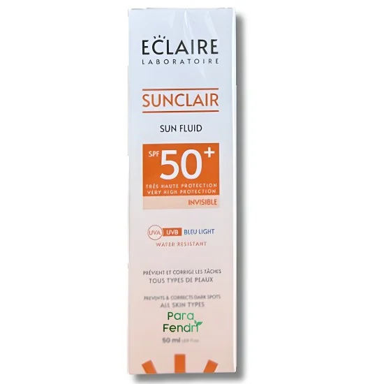 ECLAIRE SUNCLAR - ECRAN FLUIDE INVISIBLE ANTI TACHES SPF 50+ 50ML p...