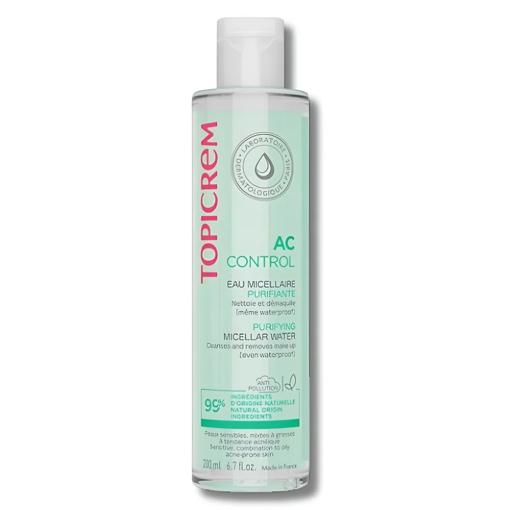 TOPICREM AC CONTROL - EAU MICELLAIRE PURIFIANTE 200ML pour Visage