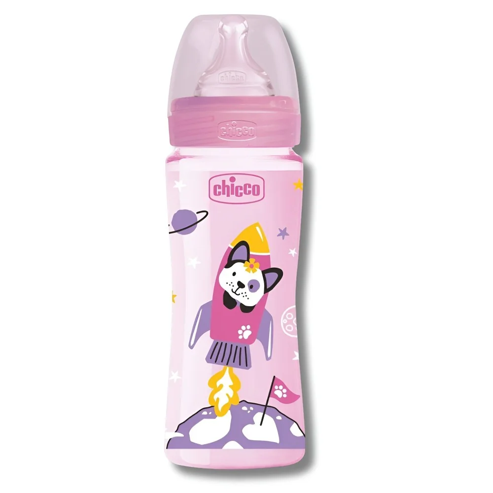 CHICCO WELL-BEING - BIBERON EN POLYPROPYLÈNE ROSE 330ML pour Maman ...