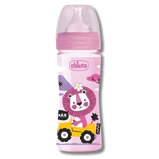 CHICCO WELL-BEING - BIBERON EN POLYPROPYLÈNE +2MOIS 250ML - FLUX MO...