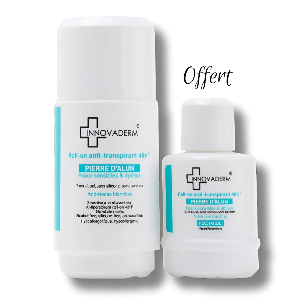 INNOVADERM - ROLL ON ANTI TRANSPIRANT + RECHARGE OFFERTE pour Hygiène
