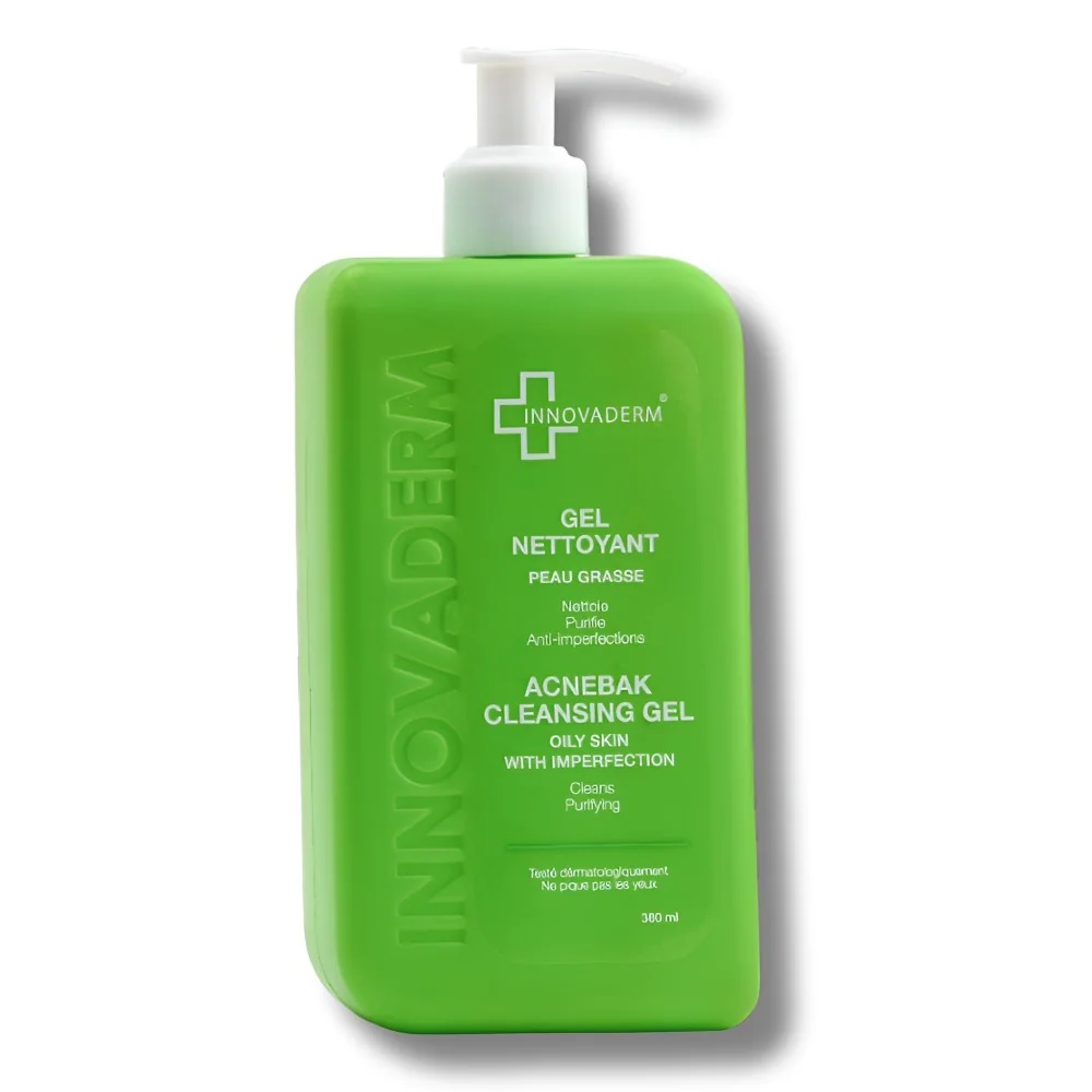 INNOVADERM - GEL NETTOYANT PEAU GRASSE 380ML pour Beauté
