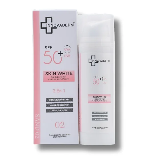 INNOVADERM SKIN WHITE - FOND DE TEINT MINERAL ANTI TACHES 02 SAND p...