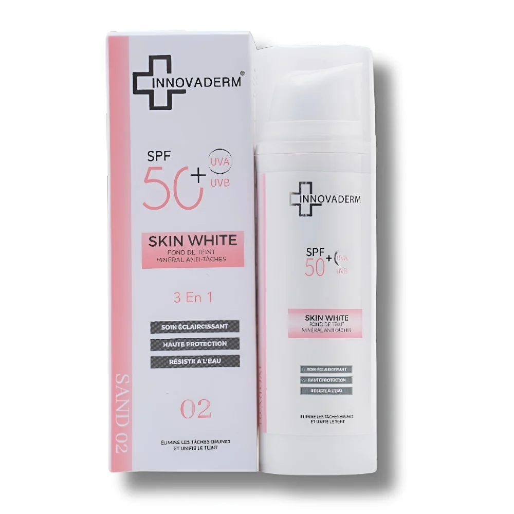INNOVADERM SKIN WHITE - FOND DE TEINT MINERAL ANTI TACHES 02 SAND p...