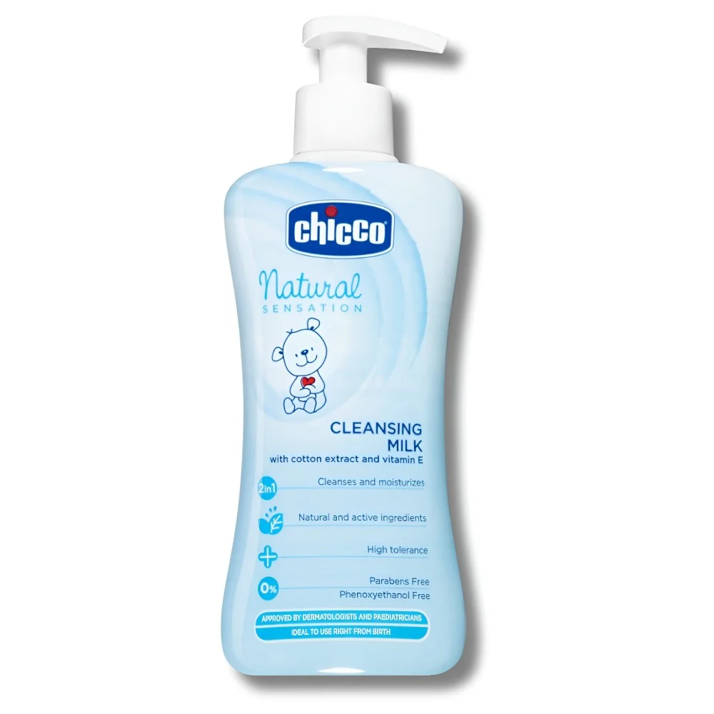 CHICCO NATURAL SENSATION - LAIT NETTOYANT 300ML pour Maman et bébé