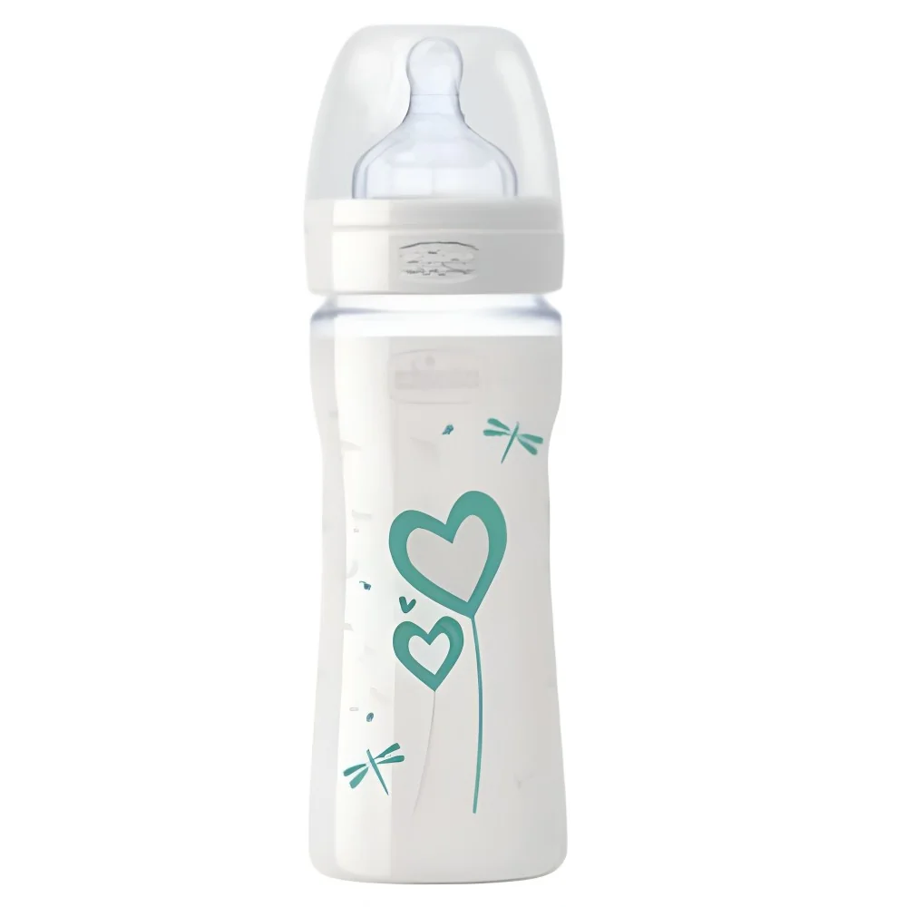CHICCO WELL-BEING - BIBERON EN VERRE +0MOIS 240ML pour Maman et bébé