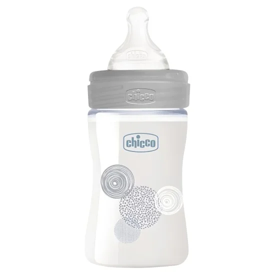 CHICCO WELL-BEING - BIBERON EN VERRE UNISEX 150ML pour Maman et bébé