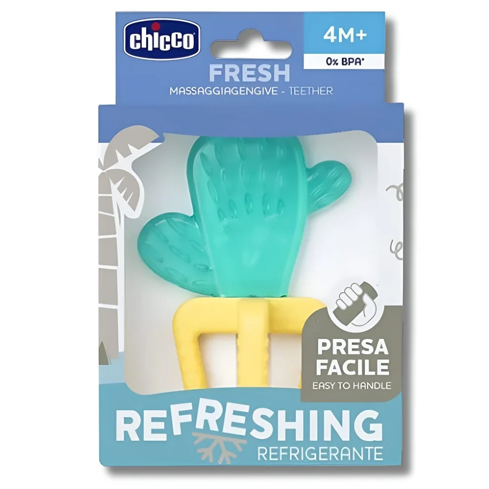 CHICCO - ANNEAU DE DENTITION REFRIGERANT AVEC EAU CACTUS +4MOIS pou...
