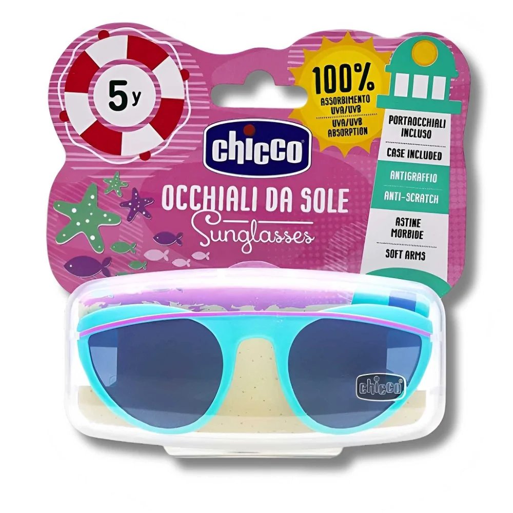 CHICCO - LUNETTES DE SOLEIL VERT D'EAU +5ANS pour Maman et bébé