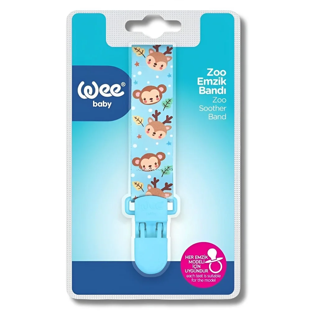 WEE BABY - ATTACHE SUCETTE RUBAN ANIMAUX pour Maman et bébé