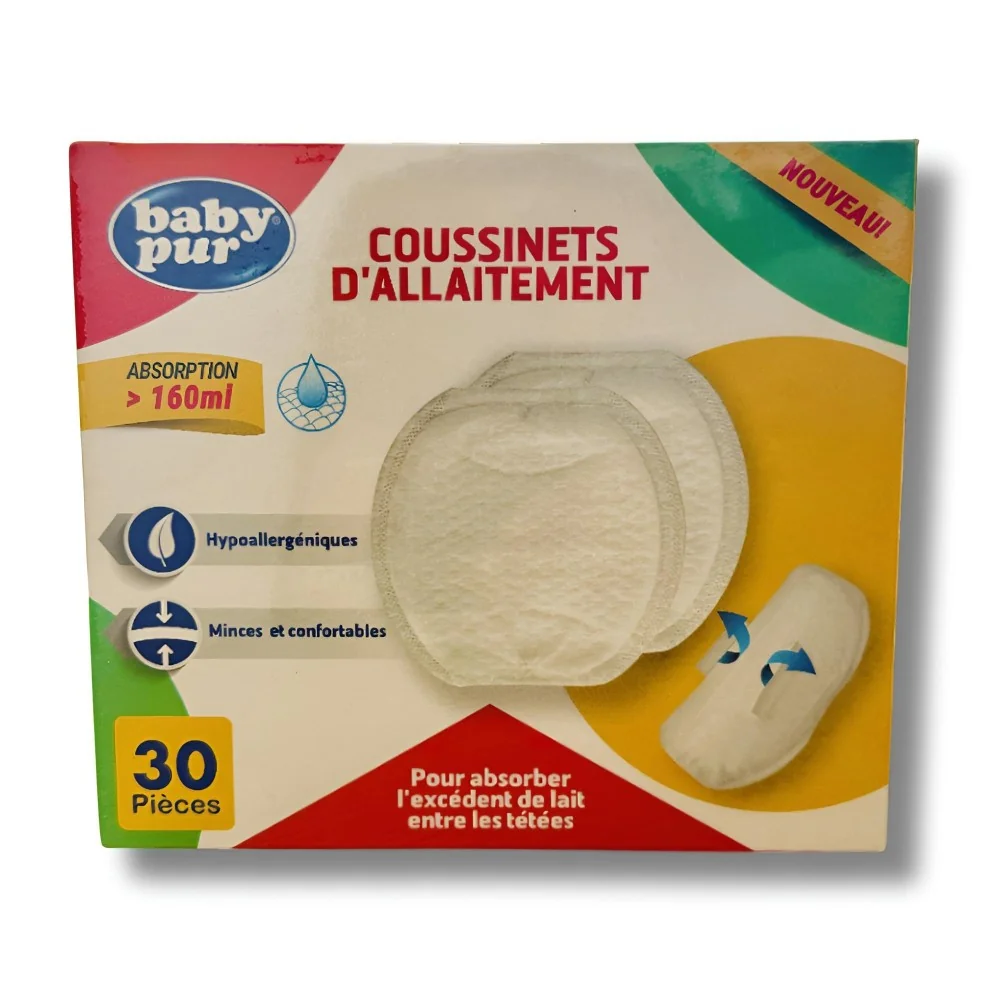 BABY PUR - COUSSINETS D'ALLAITEMENT 30 PIECES pour Maman et bébé