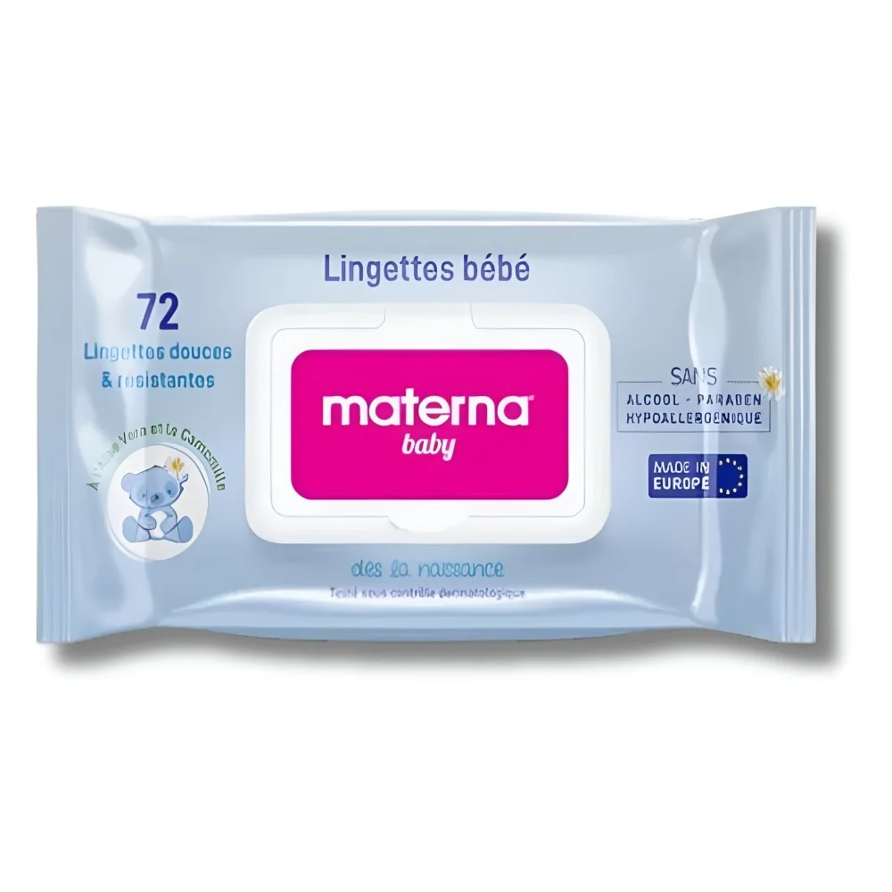 MATERNA BABY - LINGETTES DOUCES ET RESISTANTES 72PIECES pour Maman ...