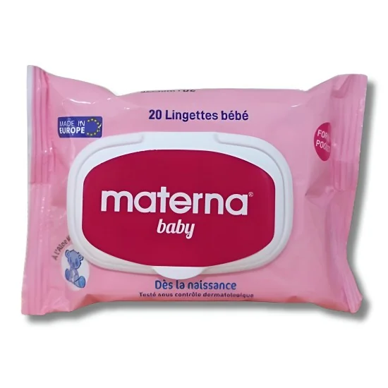 MATERNA BABY - LINGETTES DOUCES ET RESISTANTES 20PIECES pour Maman ...