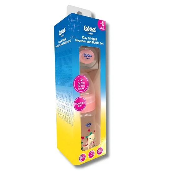 WEE BABY - BIBERON 150ML + SUCETTE JOUR ET NUIT 0-6MOIS pour Maman ...