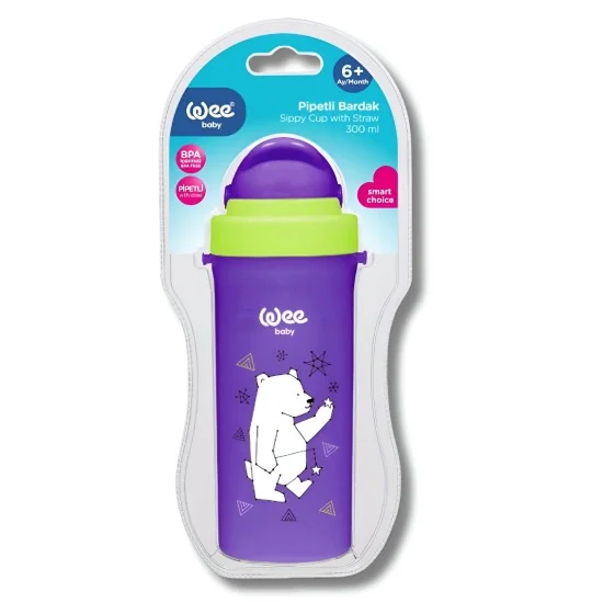 WEE BABY - TASSE AVEC PAILLE 300ML +6MOIS pour Maman et bébé