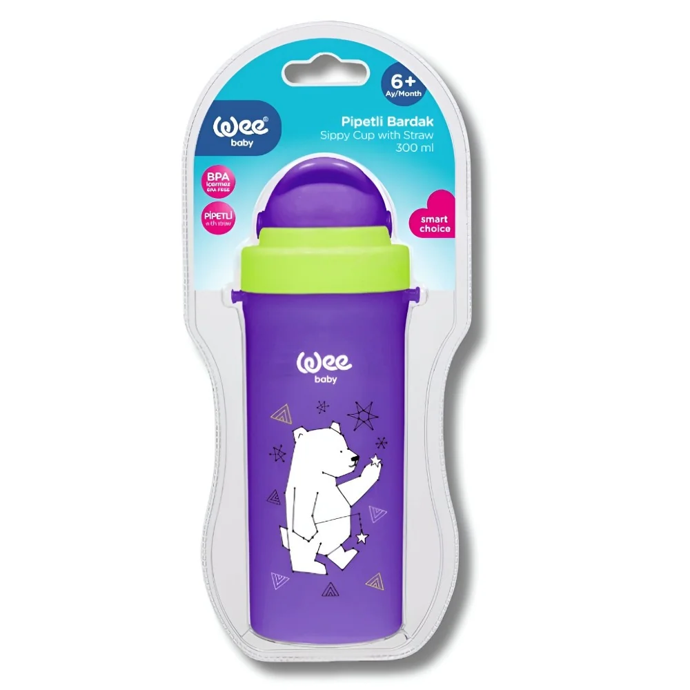 WEE BABY - TASSE AVEC PAILLE 300ML +6MOIS pour Maman et bébé
