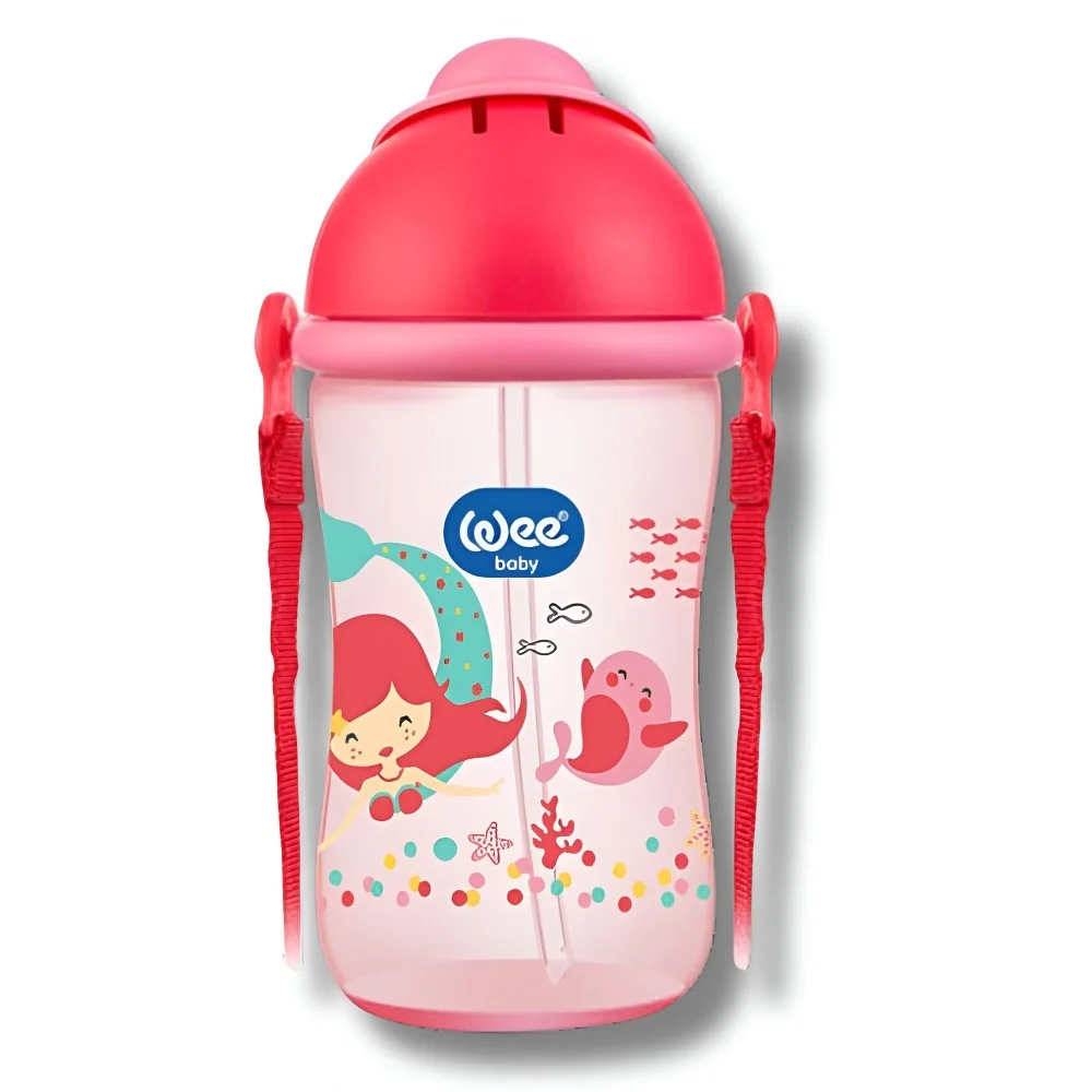 WEE BABY - TASSE AVEC PAILLE +6MOIS 380ML pour Maman et bébé