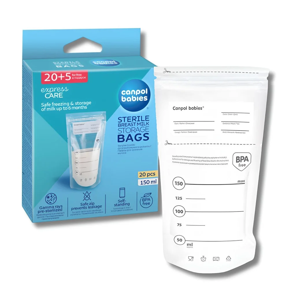 CANPOL BABIES - 25+5(GRATUIT) SACS DE CONSERVATION DU LAIT MATERNEL...
