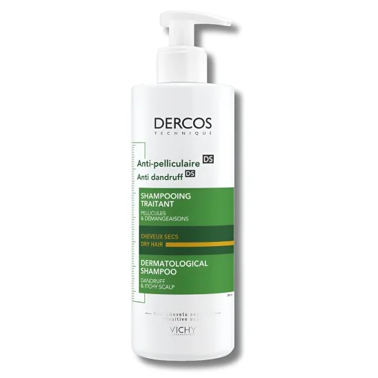 VICHY DERCOS - SHAMPOING ANTI PELLICULAIRE CHEVEUX SECS 390ML pour ...