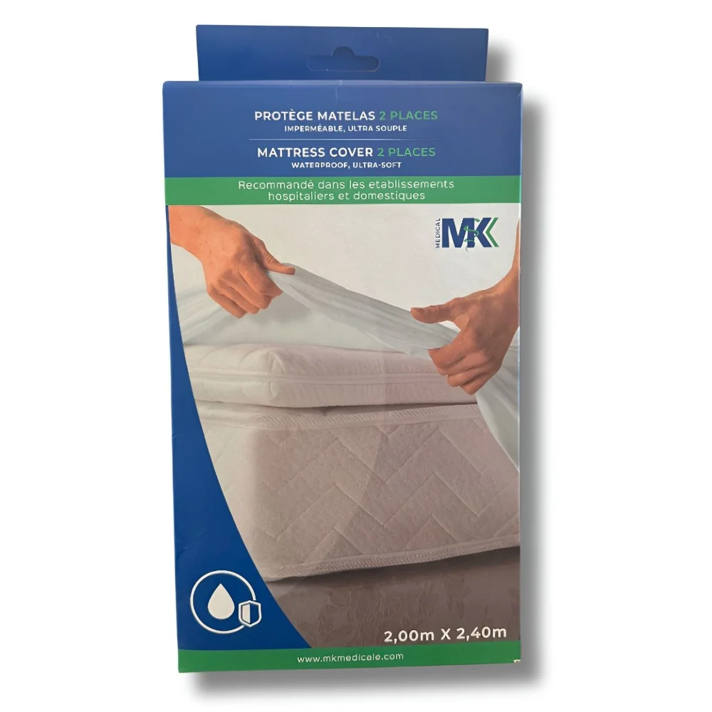 MK - PROTEGE MATELAS 2 PLACES 2M*2.40M pour Orthopédie