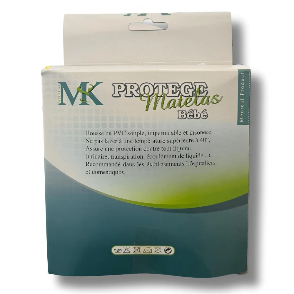 MK - PROTEGE MATELAS BEBE 1.30M*1.50M pour Produits Paramédicaux