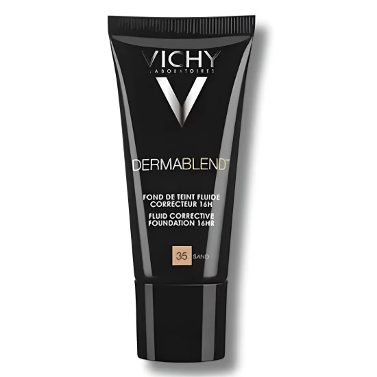 VICHY DERMABLEND - FOND DE TEINT FLUID CORRECTEUR TEINTE 35 SAND SP...
