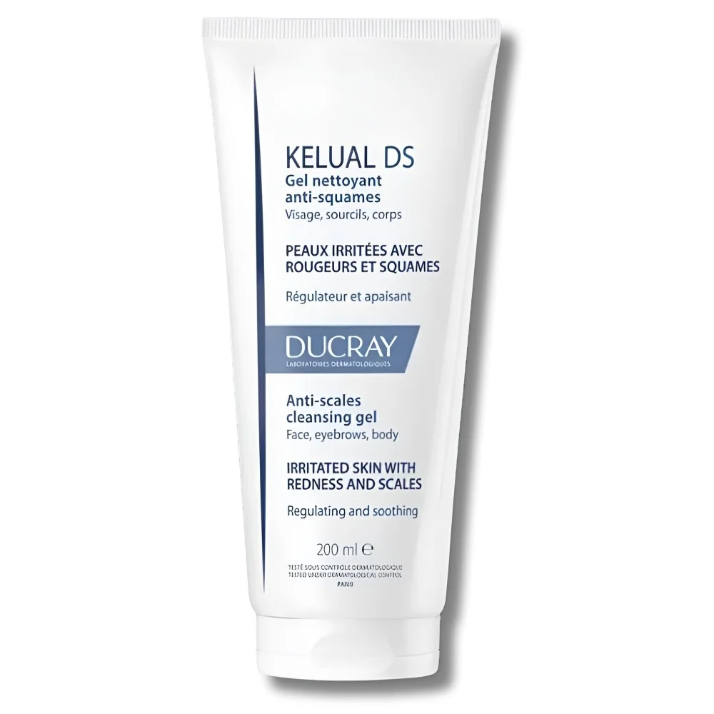 DUCRAY KELUAL DS - GEL NETTOYANT ANTI-SQUAMES APAISANT VISAGE SOURC...