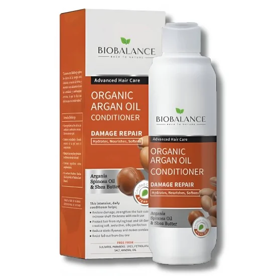 BIOBALANCE - APRÈS-SHAMPOING À L’HUILE D’ARGAN BIO 330ML pour Beauté
