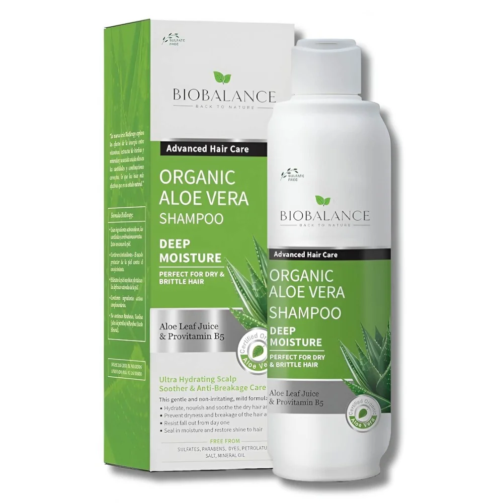 BIOBALANCE - SHAMPOING ALOE VERA BIO 330ML pour Soins
